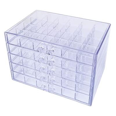 ENN LLC Perlenkasten, Perlenbox, Zubehörbox, Nagellager, Kleinteilelagerung, 5 Etagen, 120 Fächer