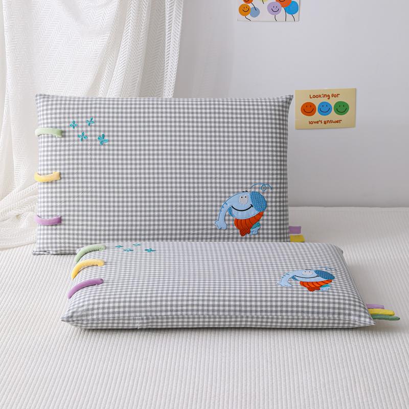 Yongyouwan All Cotton Rainbow Strip Removable Washable Kindergarten Children's Pillow