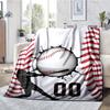 Baseball Theme Printed Blanket - Perfect for Couch, Bed, Travel & Outdoor Use | Machine Washable, Cozy & Durable.