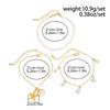Ingemark 3Pcs/Set Boho Bohemia Sea Starfish Conch Pendant Foot Chain Trendy Imitation Pearl Beaded Anklet Summer Beach Jewelry