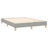 Maison Exclusive - Sommier à lattes de lit avec matelas Gris clair 140x200cm Tissu