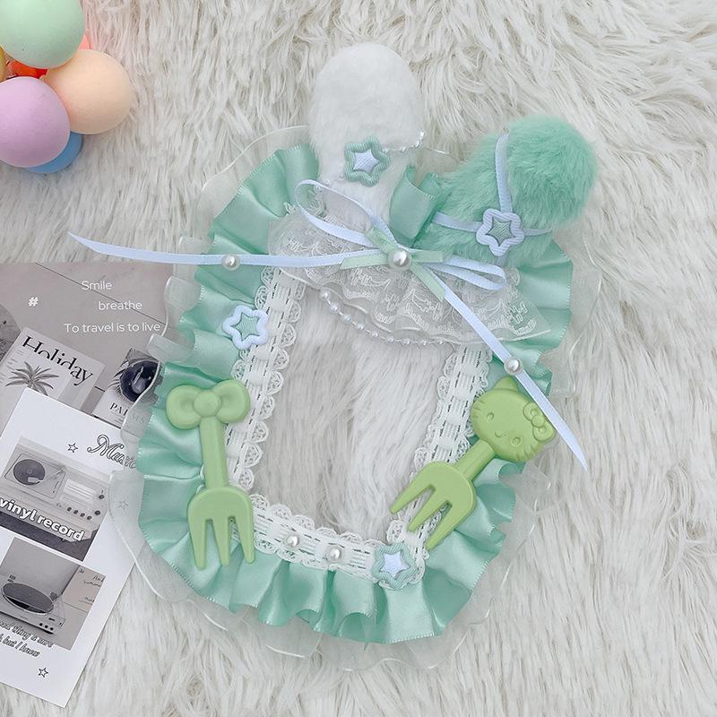 Cute Rabbit PVC Photocard Holders Kawaii Pink Photo Frames for 3 Inch Kpop Idol Anime Character Card Sleeves Wholesales New