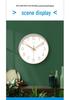 Ultra-quiet 6518 Modern Wall Display Digital Quartz Clock with Silent Sweep Second for Living Room.