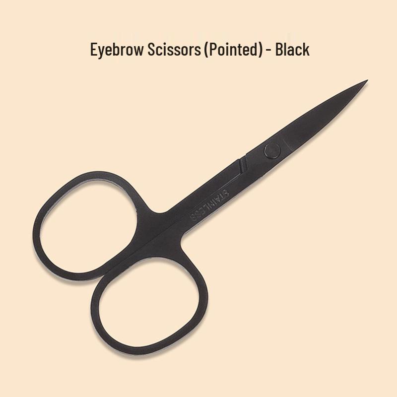 Eyebrow & Nose Hair Trimming Scissors Set for Men & Women - Makeup & Beauty Tool Kit