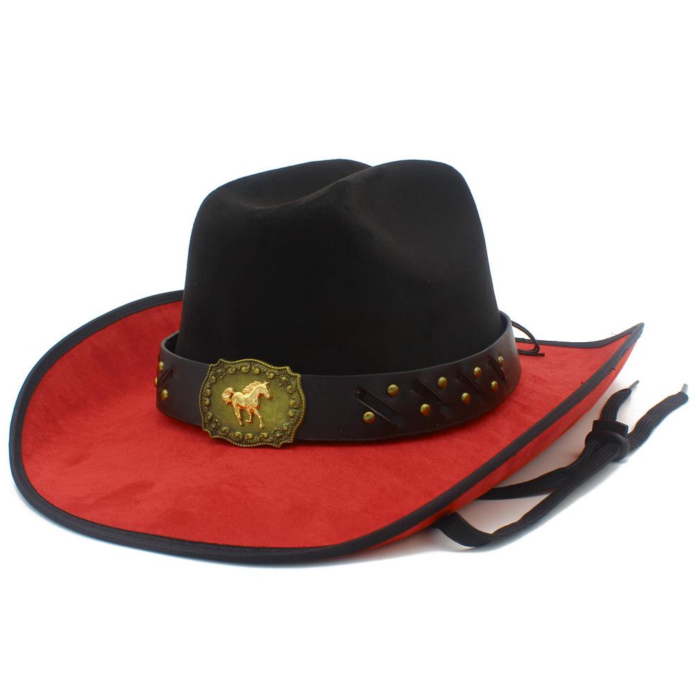 European and American Style Fashion Color Matching Personalized Grassland Knight Hat Adult Daily Versatile Face Small Sun Hat Trendy Top Hat