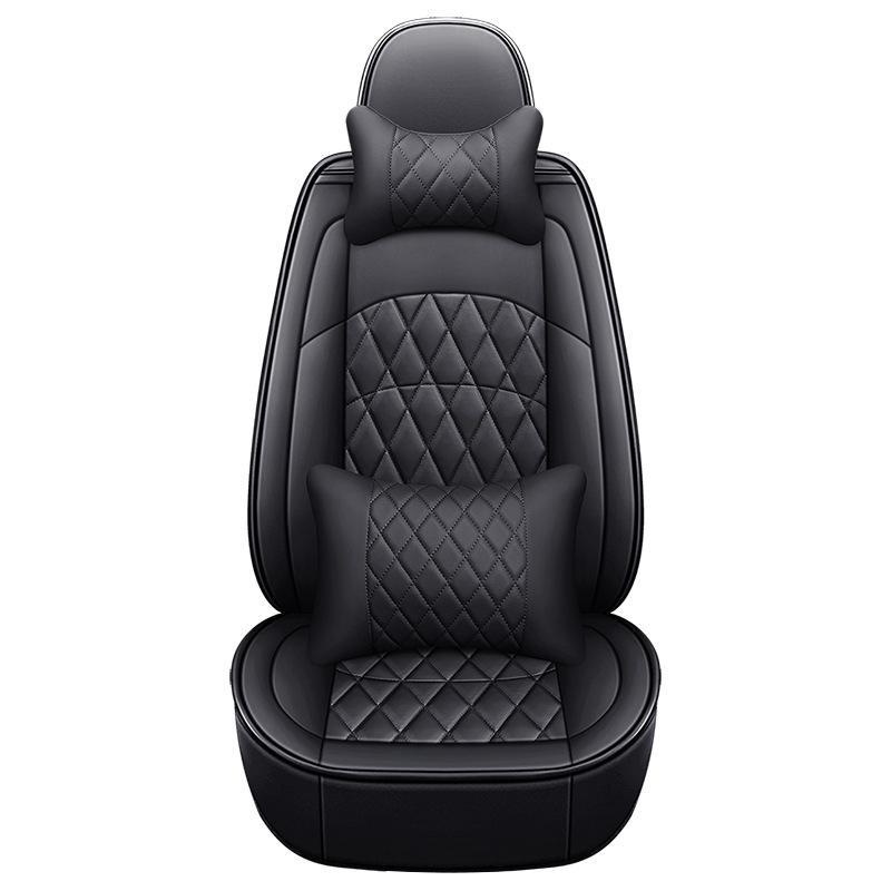 2021 Full Leather Diamond Pattern Car Seat Cushion for All Seasons