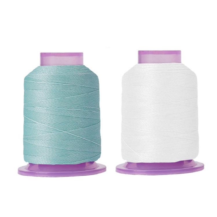 2Pcs Color Changing Sewing Thread for Sewing Machine Hand Stitching Night Glowing Yarn Embroidery Thread 550yds Each