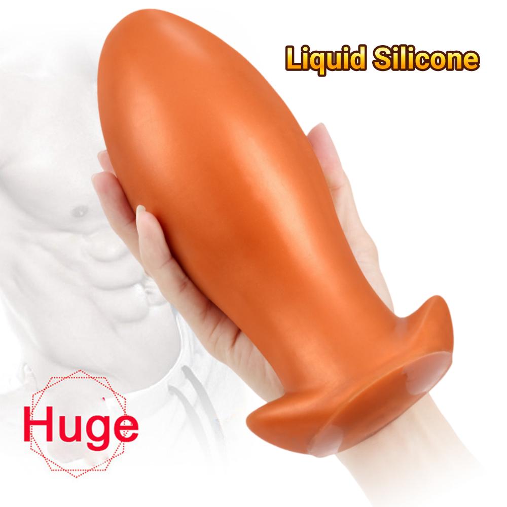 Huge Anal Plug Silicone Soft Anal Dildo Big Butt Plug Prostate Massage Anus Masturbator Dilator Adult Sex Toys for Men Woman Gay