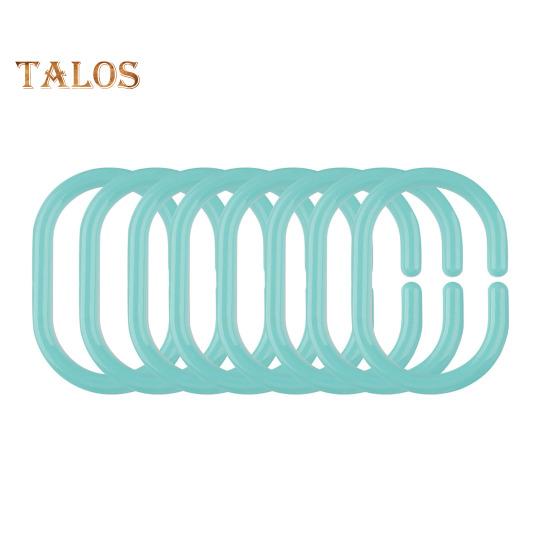 12 Stück Duschvorhanghaken, strapazierfähig, universell, für Badezimmer, Duschstange, C-förmiger Ring, Aufhängerhalter, Badezimmer-Vorhangzubehör