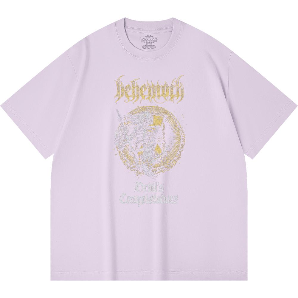 230 g/m² 100% medvilnės Heavy Metal marškinėliai su roko grupės populiarios muzikos spauda Unisex sunki medvilnė