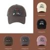 Baseball Cap Simple With Dog And Letter Embroidery Design For Casual Daily