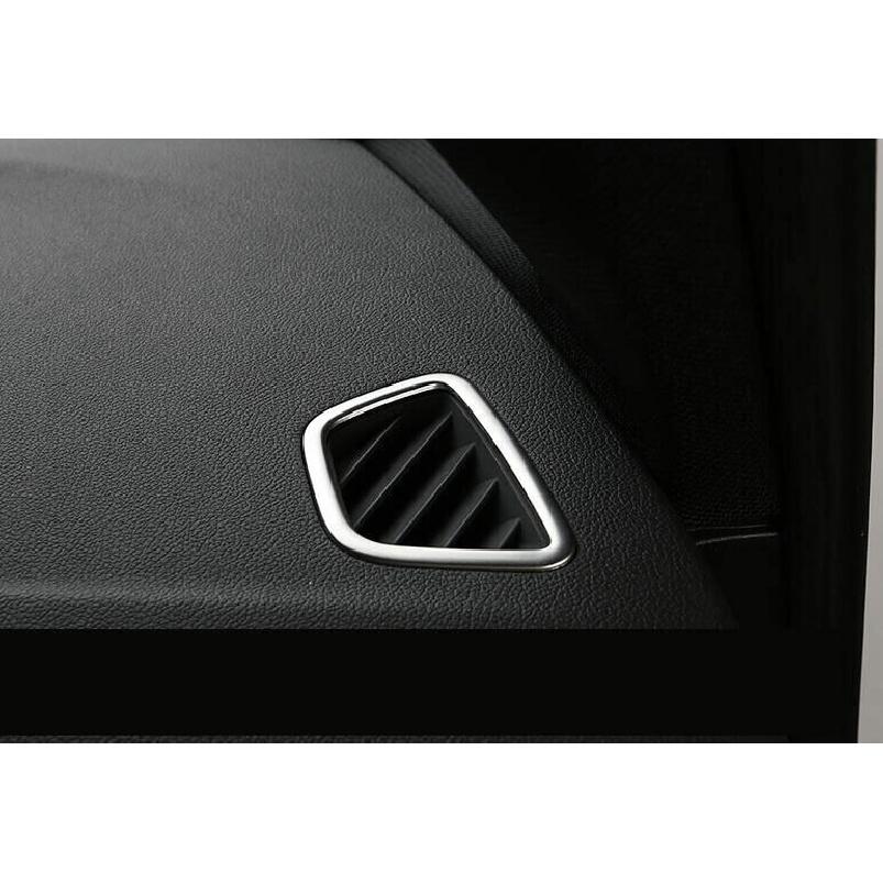For BMW 5 Series G30 2018- Silver Titanium Dashboard Side Vent Overlay Cover