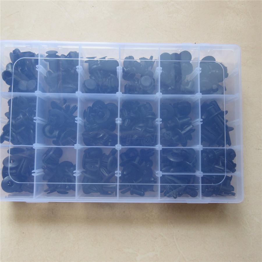 260PCS Universal Mixed Car Bumper Fender Plastic Fastener Clip With Box For Auto