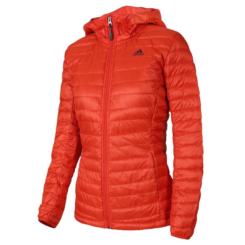 Adidas Warm Hooded Zipper Long Sleeve Down Jacket Women outerwear A98469 S