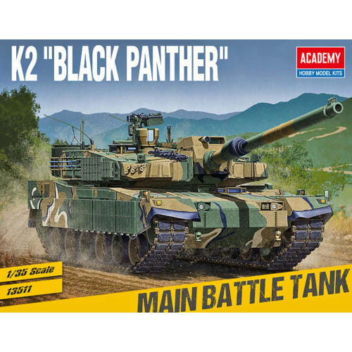 Academy 1/35 South Korean Army K2 Tank Black Panther Plastic Model 13511