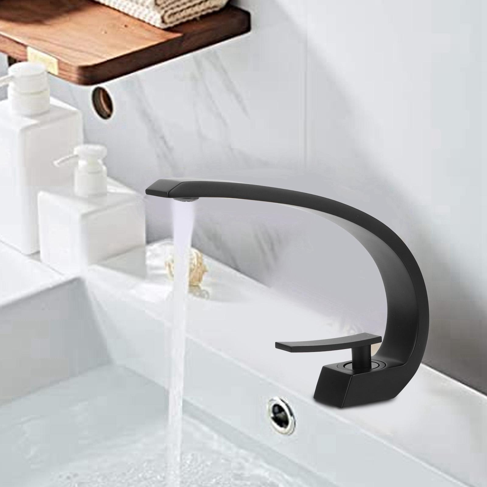 G1Celsius2 Curve Design Undercounter Basin Water Faucet Single Hole Basin Cold and Hot Mixer Tap