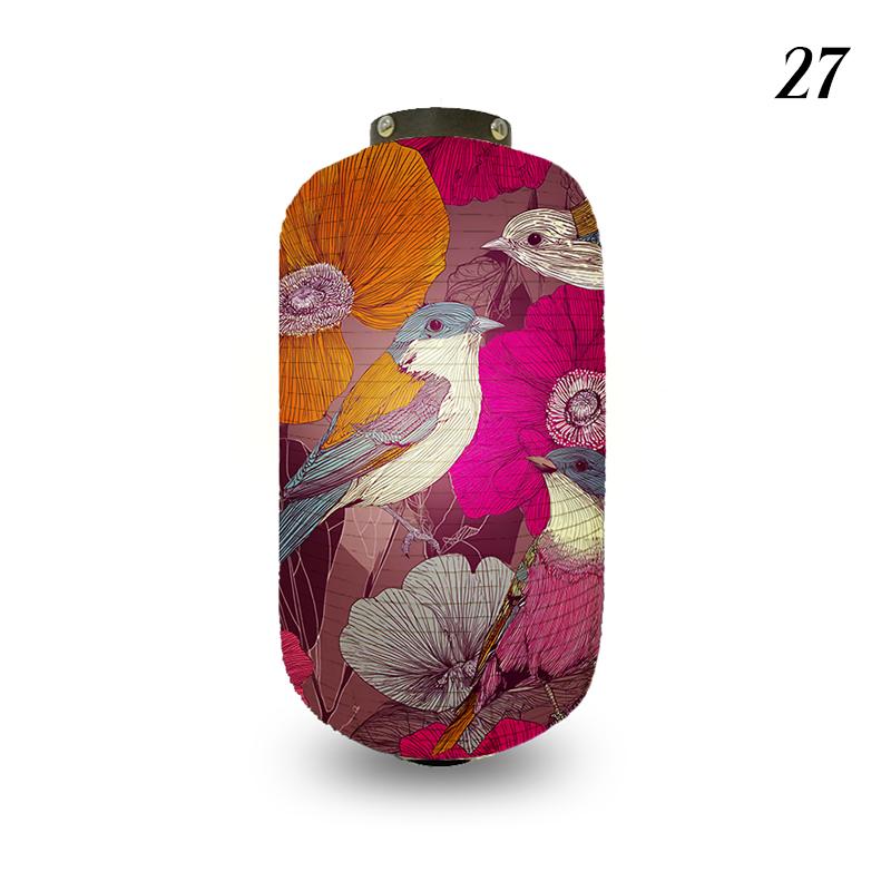 Japanese Style Cloth Lantern Retro Flower And Bird Art Pattern Lanterns Izakaya Sushi Shop Restaurant Holiday Party Decoration