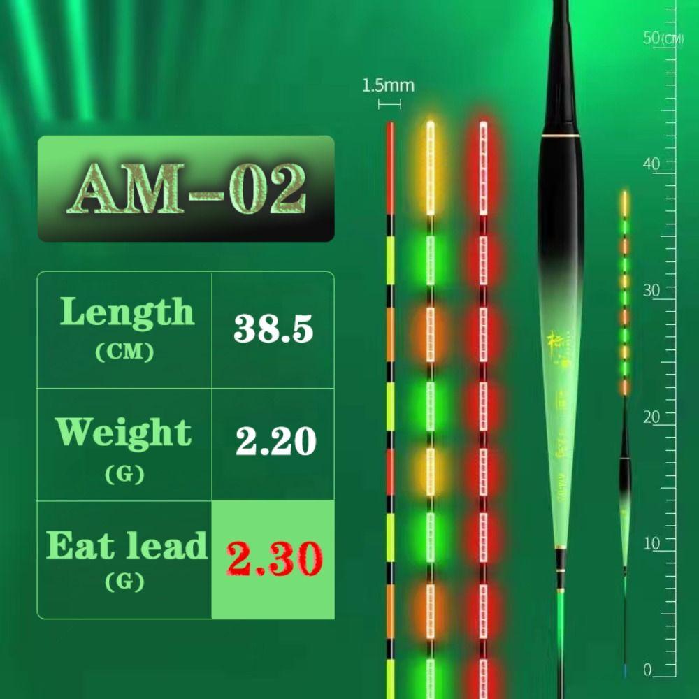 

1 комплект гравитационного крючка для ночной рыбалки, светодиодный короткий поплавок, аксессуары для рыбалки AM-02