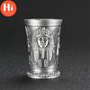 Hi Metal Egyptian Wine Glass Zinc Alloy Liquor Shot Cocktail Mug Ancient Egypt Wine Mug Bar Drinkware Craft