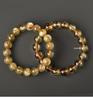 Brazilian Gold Silk Crystal Bracelet: Yellow Rutilated Quartz Beads for Men and Women