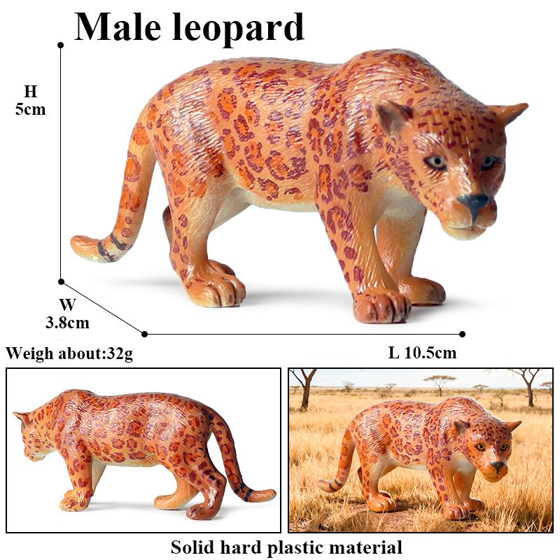Oenux Animale Sălbatice Africane Simulare Ghepard Sălbatic Leopard de Zăpadă Jaguar Figurină de Acțiune Figurine Model PVC Educativ Jucării pentru Copii