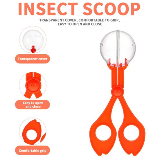 2Pcs Nature Exploration Toy Skill Development Hand-eye Coordination Smell-less Plastic Scissor Clamp Small