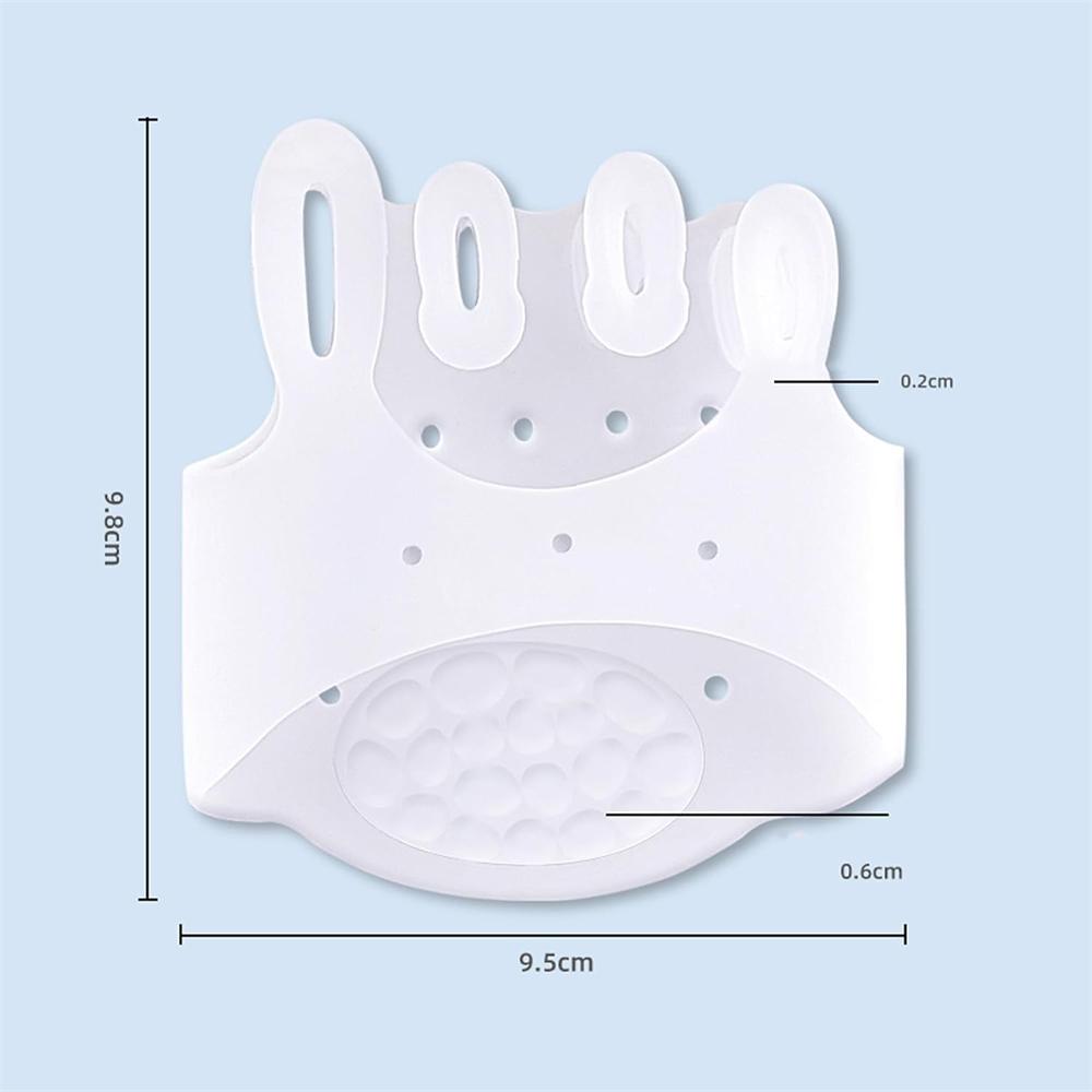 3 Pairs Five-Hole Metatarsal Pads - Silicone Foot Pads for Toe Alignment, Pain Relief & Comfort for Metatarsalgia, Neuroma & Bunions