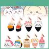 Soft Plush Bear Sushi Keychain Set Lovable Japanese Anime Characters For Gifts
