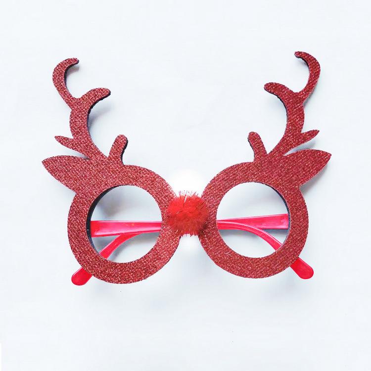 Creative Christmas Glasses - Santa, Snowman, Antlers for Adults & Kids