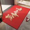 Chinese Red Non-Slip Coil Mud Scraper Mat for Household Entrance