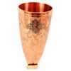Copper Champagne Wine Glass with Brass Stand, Embossed Design, Perfect for Parties, Flute Glass, Champagne Glasses - 2 Pieces with Velvet Gift Box