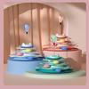 3/4 Levels Cat Toy Tower Turntable Roller Balls Toys Interactive Intelligence Training Track Puzzle Funny Games Accessories