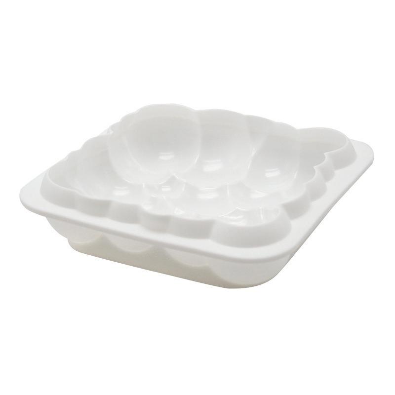 1 Pc Three-dimensional Square Xiangyun Mousse Silicone Cake Mold Cloud Baking Pan Mold DIY Baking, Candle Mold