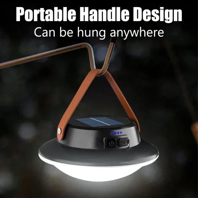 Retro Portable Camping Lantern Waterproof Emergency Light 3 Modes Hanging Tent Lamp Outdoor Hiking Rechargeable Flashlights