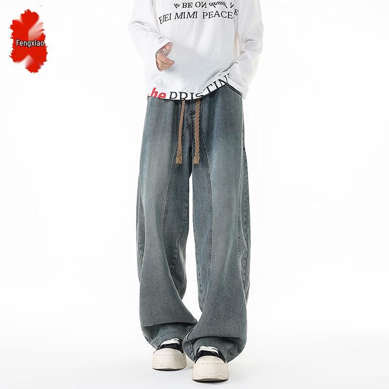 

Мужские тяжелые повседневные джинсы широкого кроя L