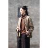 25 winter cotton and linen women's new Chinese retro quilted short cotton clothes women's zen thickened linen cotton-padded clothes