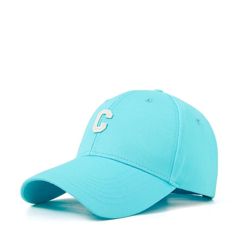 Multi-Color Good Quality C Letter Cotton Baseball Cap For Men And Women, Spring And Summer Sunshade, Sun Protection, Dome Curved Brim Cap