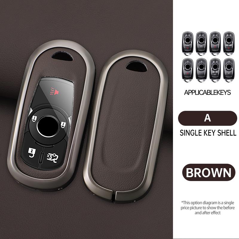 

Car Key Case For Buick B 5 Buttons Opel Astra G H J Mokka Insignia Vectra Meriva Corsa Zafira Zinc Alloy+Leather Accessories