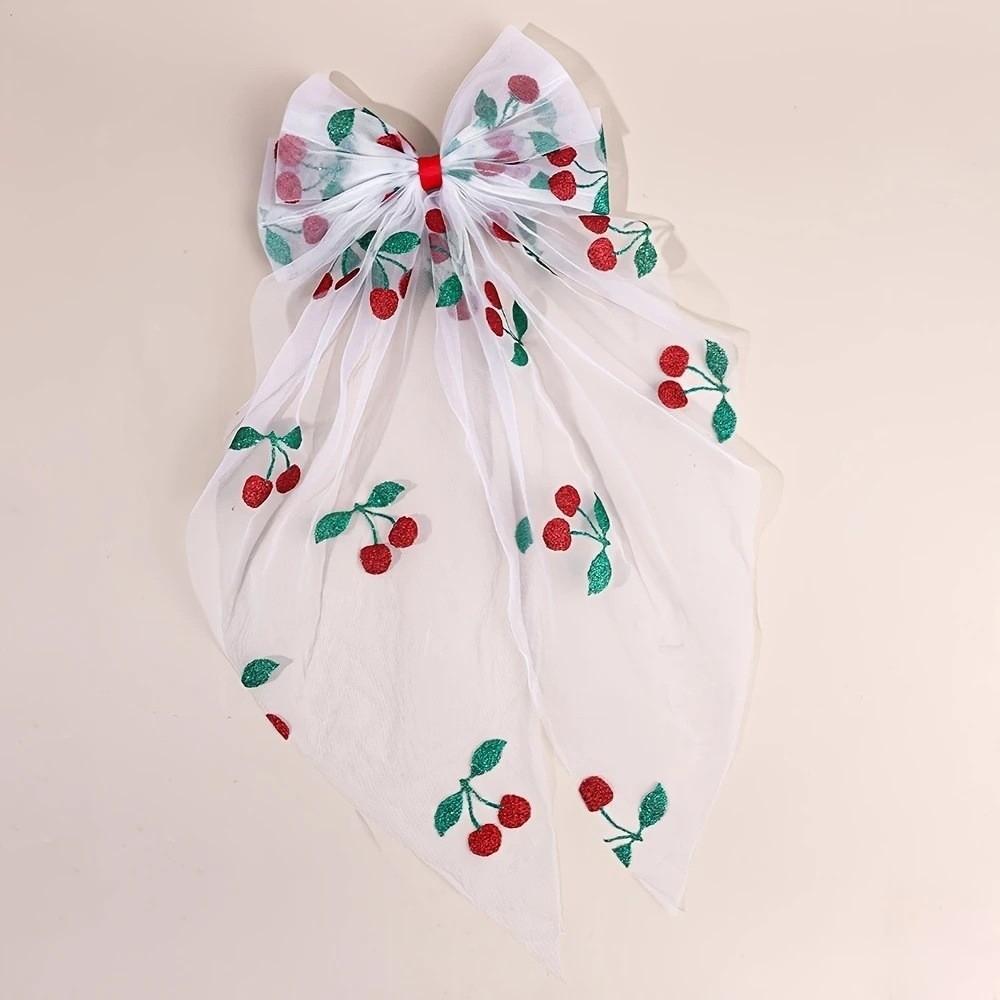 

New Sweet Hair Clips Big Bows Spring Clip Hairpins Long Half-Up Hairstyles Hair Accessories for Women Girls