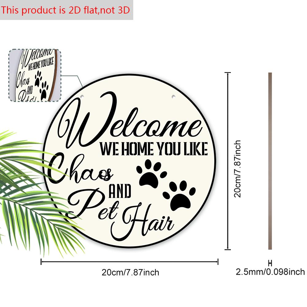 Rustykalny Drewniany Znak Powitalny - Prosta Dekoracyjna Tabliczka do Domu, Pokoju i Dekoracji Świątecznych, Do Użytku Wewnętrznego i Zewnętrznego