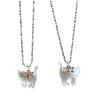 Trendy Zircon Bow Cat Pendant Necklace Fashionable Neckchain Women Collarbone Chain Adjustable Choker Accessories