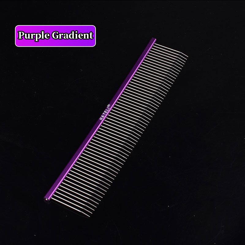 19/22cm Pettine per Toelettatura Animali con Gancio Curvo, Pettine per Rimuovere il Sottopelo e Texture Soffice, Addestratore di Animali Bellezza, Pettine con Denti Curvi