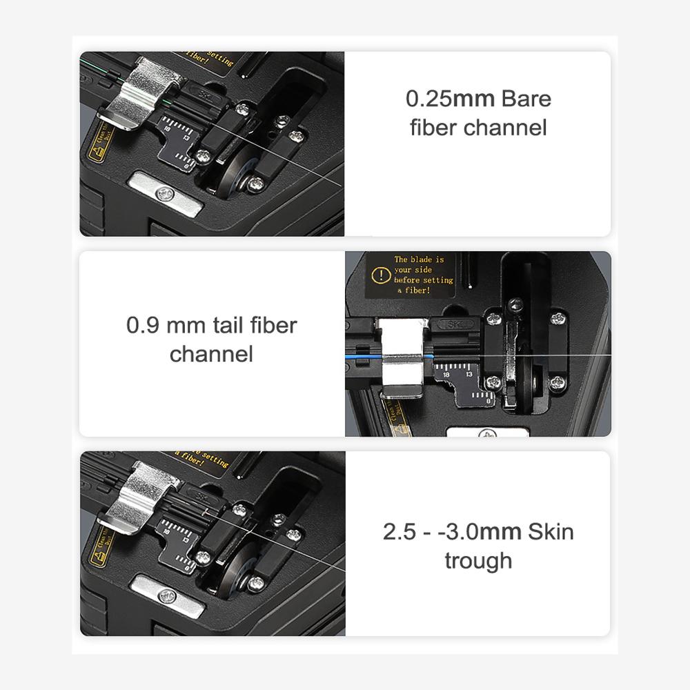 Fiber Kesici Kablo Kesme Aleti FTTT Fiber Optik Kesici Tungsten Çelik Bıçaklı Kesiciler 3'ü 1 Arada