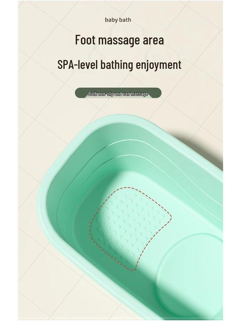 Large Infant & Child Soaking Bathtub - Full Body Bath Tub for Home