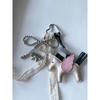 Angel Pegasus Pendant PU Leather Bag Pendant Key Bow Tassel Accessories Cute Cartoon Pendant