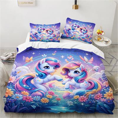 Home Textile Animal 3D Printed Pattern Single Double Queen Quilt Cover Pillowcase (Three-piece Set) Bedding