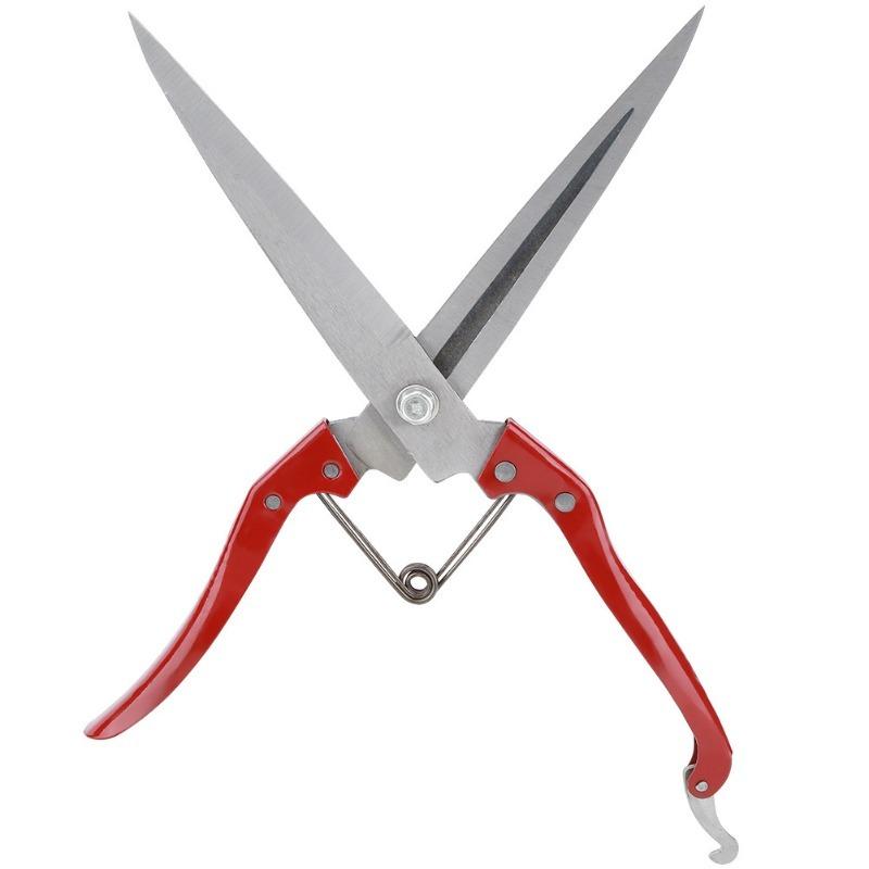 1PC Sheep Clipper Sheep Shear Multifunctional Manual Steel Sheep Wool Shear Trimming Scissor with Spring Sheep Scissor Red