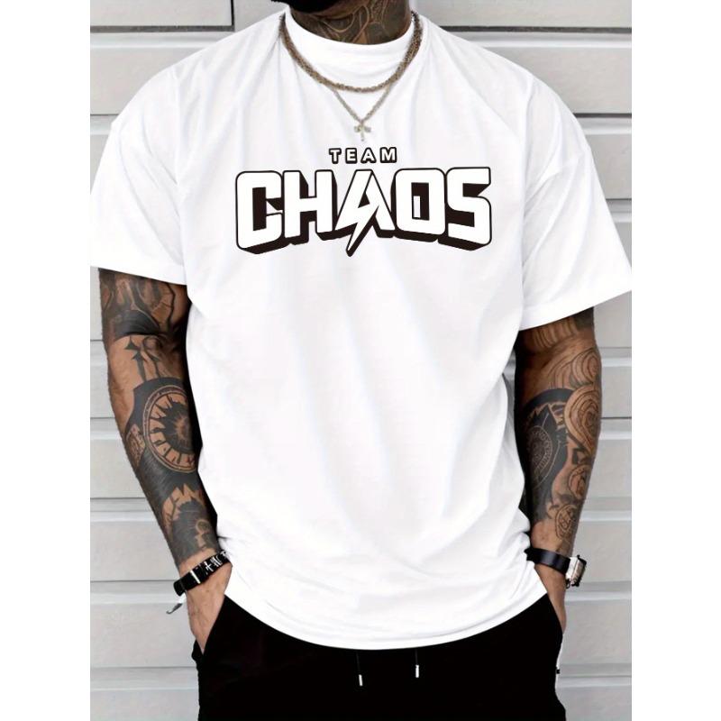 

European Size Men S Casual Fashion Personalized Team Letter Print Short-Sleeve T-Shirt, Made Of, Lightweight At 6.35 Oz Per S... 5XL різнокольоровий