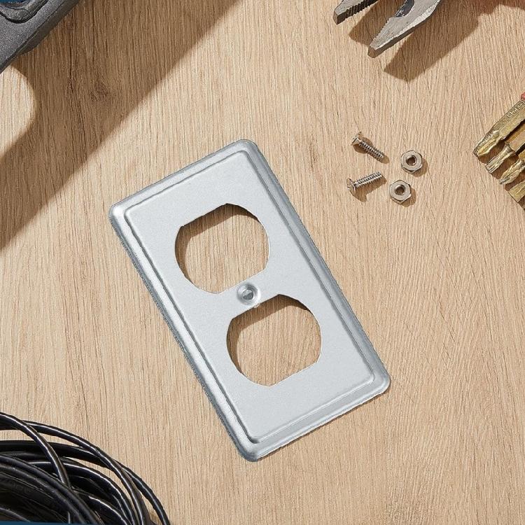 4Pcs Wall Panel Light Switches Socket Cover Standard Wall Switches Receptacle Outlet Covers Faceplates Covers Easy Use
