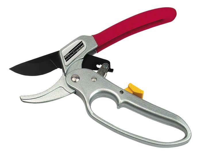 Sécateur À Cliquet - MANNESMANN - M63210 - Lame En Acier Trempé - Poignée Ergonomique - Système À Cliquet